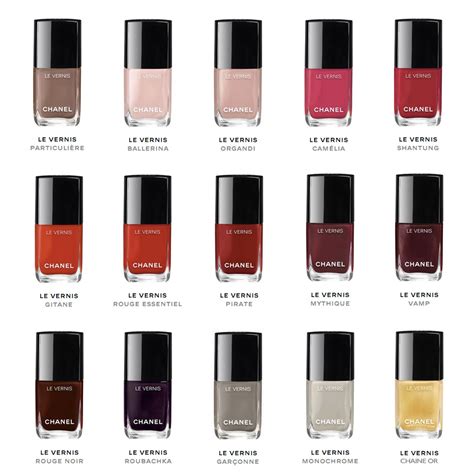 chanel nail polish uk|Chanel nail polish colour chart.